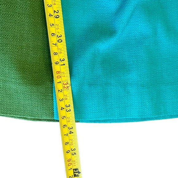 Anthropologie Tabitha Blue Green Color Block Canvas Tank A-Line Dress Womens 2 - Picture 5 of 5